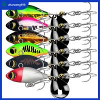 ZHANXENG498 2pcs Wobblers crankbaits เหยื่อตกปลาโลหะ ตะขอสามชั้น ช้อนโลหะโลหะ ล่อ VIB ร้อนแรงมาก รอกสปินเนอร์ เหยื่อตกปลาช้อน อุปกรณ์ตกปลาสำหรับตกปลา