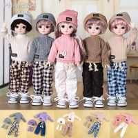 New 28cm Doll 39;s Clothes Suit 1/6 Bjd Dress Up Accessories Winter Sweater and Pants Suit