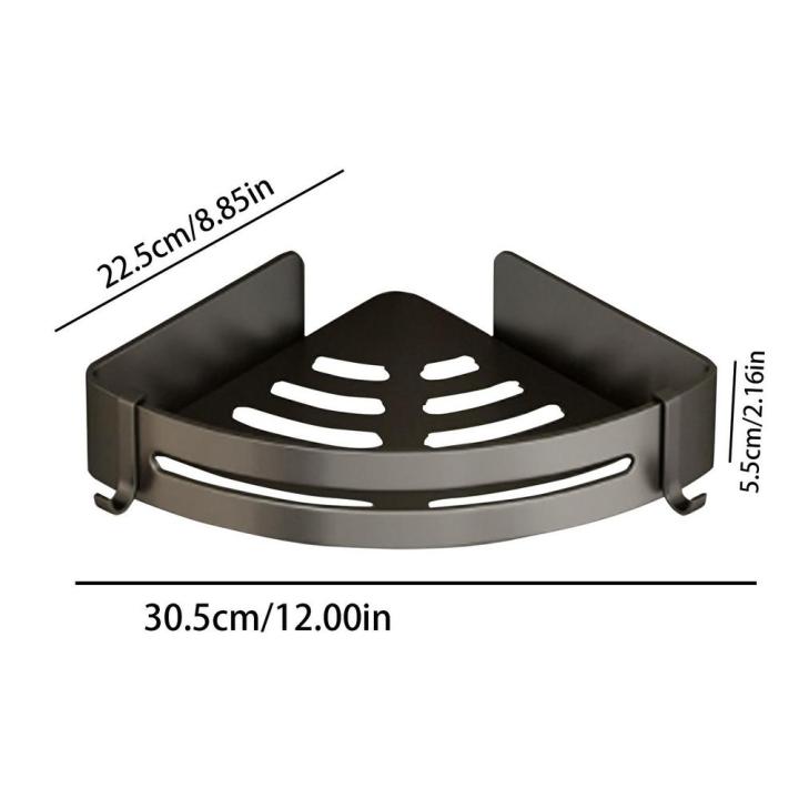 2ชั้นติดผนังห้องน้ำชั้นวางห้องอาบน้ำฝักบัวมุมชั้นเก็บด้วยตะขอกันสนิมครัวห้องน้ำ-organizer-ตะกร้าสำหรับแชมพู