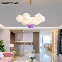 โคมไฟระย้าสไตล์ฝรั่งเศสสำหรับห้องนอน DOOMYHOME อุปกรณ์ประดับสำหรับเด็กห้องนั่งเล่นรูปพระจันทร์โคมไฟติดเพดานบ้าน