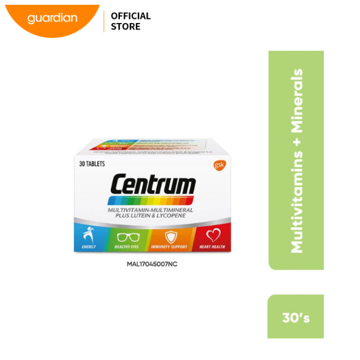 CENTRUM Multivitamin Multimineral Supplement 30S (Young Adults) Lazada