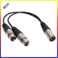 XLR 3พินชาย2ขั้วต่อXLRตัวเมียตัวขยายไมโครโฟนสายเคเบิลต่อโทรศัพท์S