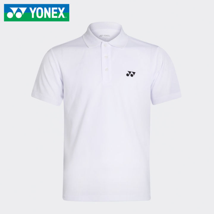 yonex-เสื้อกีฬาเสื้อกีฬาเสื้อผ้ากีฬาเสื้อแบดมินตัน2023แขนสั้นสำหรับผู้ชายผู้หญิงเสื้อโปโลทีมชาติ