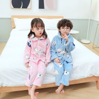 2020 Children Clothes Sleepwear kid homewear Cartoon Print Casual Tops+pants Pajamas 2pcs Sets Baby Boy Girl Pajamas KL15