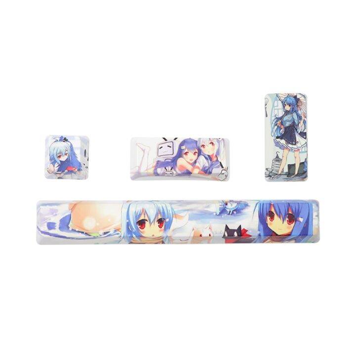 4key Custom Cartoons Mechanical Keyboard Keycaps ESC Enter Enter 6.25u ...