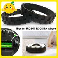 FWSQ ส่วนยางล้อสุญญากาศกันหุ่นยนต์สลิปที่ยึดเกาะดีสำหรับล้อ IROBOT ROOMBA สำหรับเปลี่ยนล้อยาง IROBOT