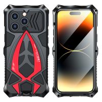 Luphie Metal Full Protect Armor Cover For iPhone 14 13 12 11 Pro Max 14 Plus iPhone 11 X XS MAX XR Case Shockproof Fundas Bumper