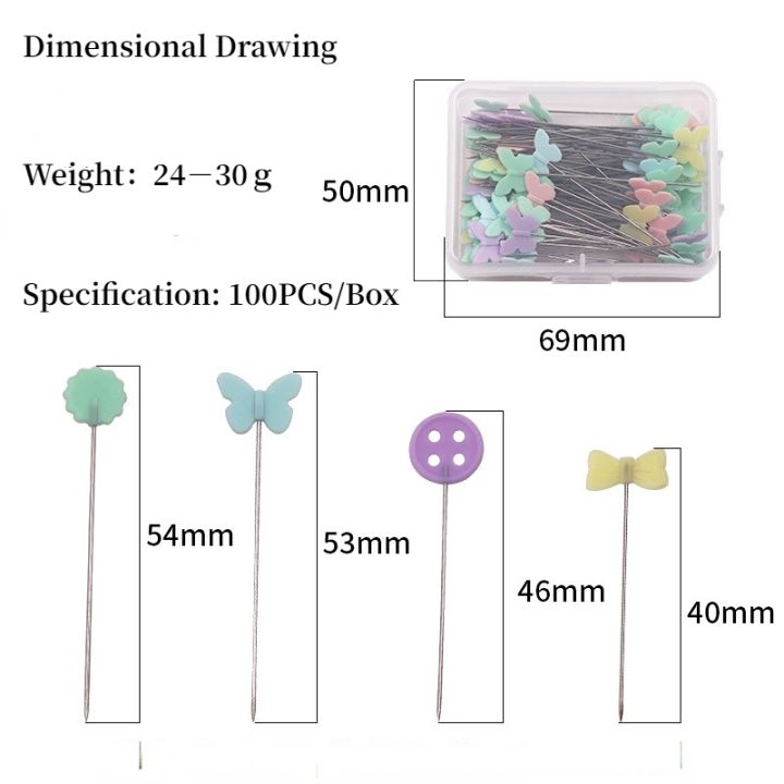 100pcs-clothing-cutting-manual-positioning-needle-accessories-color-pin-shaped-sewing-patchwork-fixing