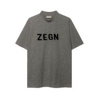 เสื้อยืดคอกลมแขนสั้นพิมพ์ลาย Fog Fear Of God Zegna Zegna