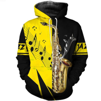 Saxophone Art 3D Printing Men Autumn Hoodie Unisex Casual zipper hoodies Streetwear Jacket Tracksuits DK324 {in store}