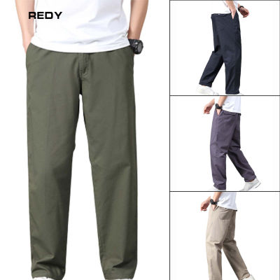 REDY กางเกงขายาวมีซิปสำหรับวัยกลางคนกางเกงสำหรับผู้ชายแฟชั่นยอดนิยมสำหรับการช็อปปิ้ง