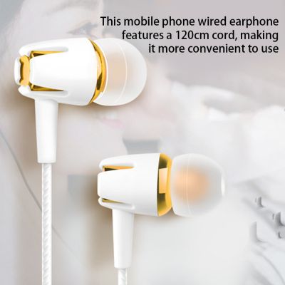 【CC】❀▩  Earphone Traveling in-ear Soft Eartips Headphone Music Listening 3.5mm Earbuds Headset 120cm