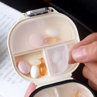 Hot Multifunctional 3 Grids Organizer แท็บเล็ตคอนเทนเนอร์ Travel Pill กล่องซีลแหวนกล่องยา Pill Case ยา Dispense