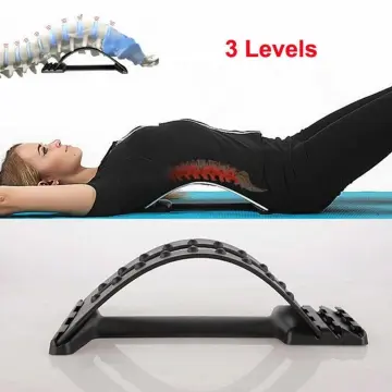 Back cracker Back Stretcher for Pain Relief,Magnetic Spinal  Trainer,Backright Lumbar Back Arch Stretcher,Multi-Level Stretching  Device,Spine Deck