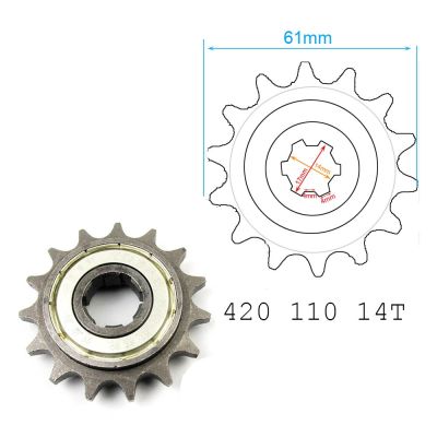 Motorcycle 420 110 14T Fuel Saving Chain Sprocket For Honda Scooter 100cc 110cc