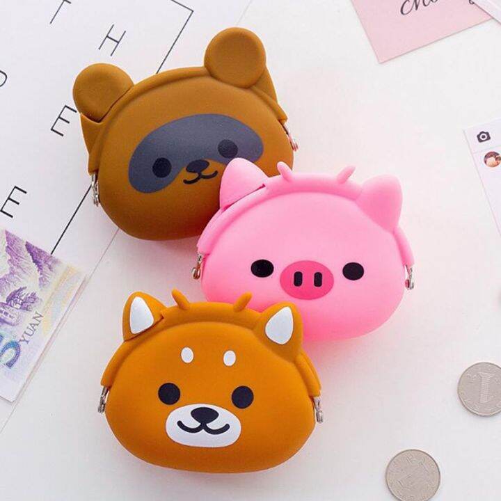 new-girls-mini-cartoon-silicone-coin-purse-animals-small-change-wallet-purse-women-key-wallet-coin-bag-for-children-kids-gifts