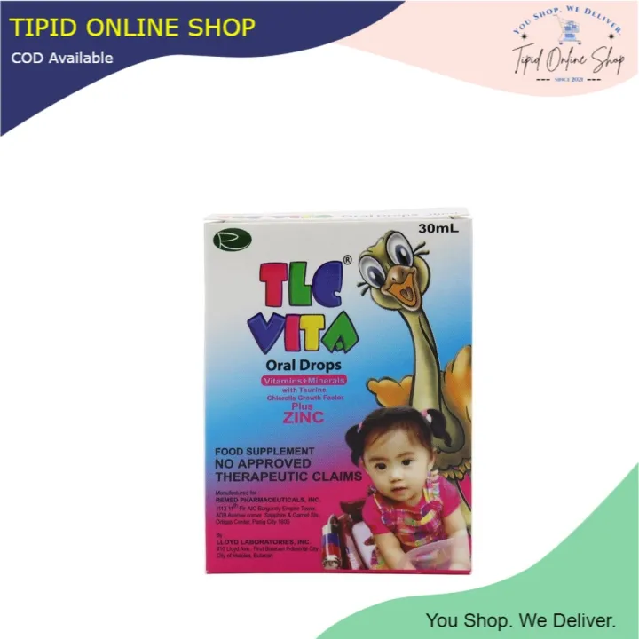 TLC Vita Oral Drops Plus Zinc 30 ml Lazada PH