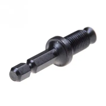 1/4 Hex Shank 3/8 Thread Drill Chuck Adapter w Lock Screw 