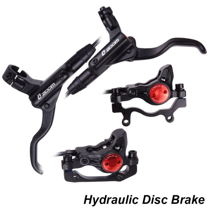 zoom-hb-875-mtb-disc-brake-ชุดเบรคไฮดรอลิคดิสเบรค-หน้า-หลัง-จักรยาน-สีดำ