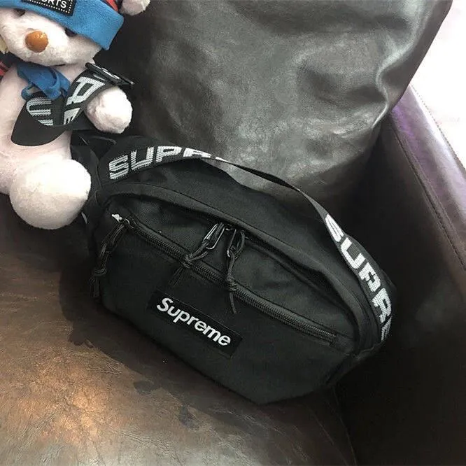 ✧ Supreme 18ss Messenger Bag Men's and Women's Fashion Shoulder