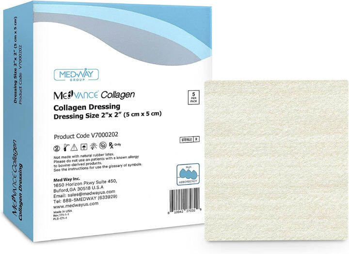 MedVance Collagen Dressing Pads, Comfortable and Easy to Wear Wound
