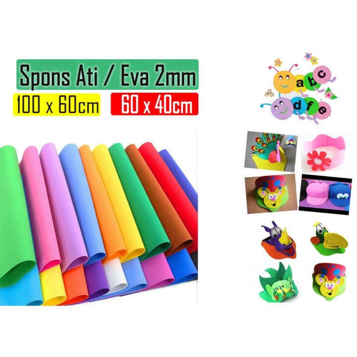 Busa Ati 2mm Warna 100cm X60cm Eva Spon Spon Eva Eva Foam