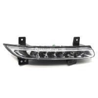 2X Car Front Right LED DRL Fog Light for Renault Fluence 2014+ Auto Driving Lamp Daytime Running Light Bumper Lamp