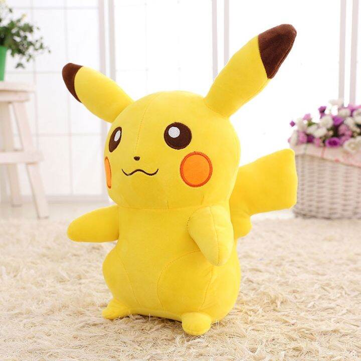 คุณภาพสูงตุ๊กตาปิกาจูนักสืบโปเกมอนต้นฉบับตุ๊กตาอะนิเมะการ์ตูน-pikachu-น่ารักของเล่นเด็กของขวัญคริสต์มาส