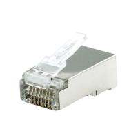 4 ชิ้น หัวแลน RJ45 CAT 6 ยี่ห้อ LINK ตัวผู้ หัวเหล็ก สำหรับเข้าสายแลน 1 ตัว Shield CAT 6 RJ45 PLUG 2 layer with per-insert bar บรรจุ 1 ตัว (ออกใบกำกับภาษีได้)