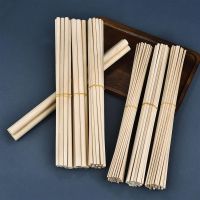 【YF】♂♣◘  Wood Crafts Round Stick Balsa Handcrafted Logs Soft Wood/Clear Texture/Easy To Cut Handicraft making