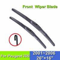 Wiper Blade For Peugeot 206 26 quot; 16 quot; Front Window Car Windshield Windscreen 2001 2006 Accessories