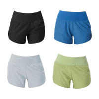 Zipper Pocket Casual Shorts Women Anti Emptied Breathable Quick Dry Shorts Casual For Lady Elastic Waist Sports Short Pants agreeable