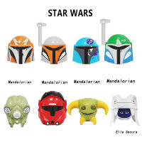 WUHUI 8PCS Star War The Last Jediตุ๊กตุ่นตัวเล็กอาคารชุดของเล่นบล็อกตัวต่อMandalorian Blioอิฐก่อสร้างสำหรับโรงเรียนเด็กอายุ3 + เด็กของเล่นเข้ากันได้ดีกับแบรนด์ทั้งหมด