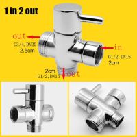 ทองเหลือง1/2 "ก๊อกน้ำฝักบัวอาบน้ำขั้วต่อ T ตลับเซรามิก3ทาง Diverter ชุบโถฉี่ Shattaf เทปพันวาวล์