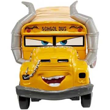 New Cars 3 Bus Fritter Yellow Car Thunder Hollow Car Crash Car Alloy Metal  Diecast Car Toy For Boy