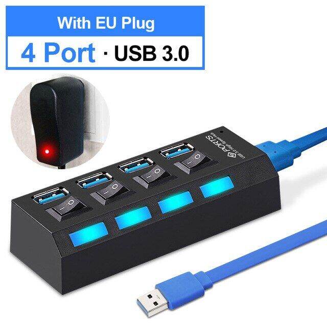 yelwong-4-7-ports-usb-hub-2-0-3-0-high-speed-usb-splitter-expander-multi-port-independent-switch-for-pc-laptop-mac-windows-usb-hubs