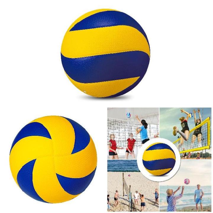 วอลเลย์บอลชายหาดสำหรับเกมการแข่งขันในร่มกลางแจ้งลูกบอลอย่างเป็นทางการสำหรับเด็กผู้ใหญ่