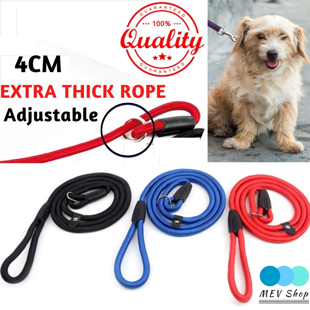 Fashion Shop Pet Dog Nylon Adjustable Loop Slip Leash Rope Lead 1.35m 
