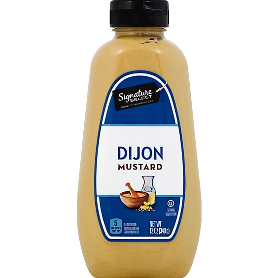 Signature SELECT Mustard Dijon 340G Mustard Horseradish Stone Ground