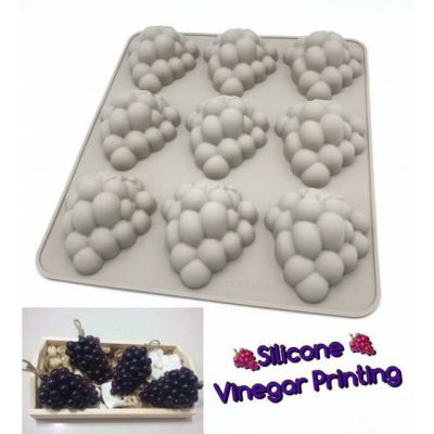 GL-แม่พิมพ์ ซิลิโคน พวงองุ่น 9 ช่อง (คละสี) Grape Silicone Mold