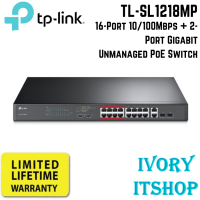 TP Link TL-SL1218MP 16-Port 10/100Mbps + 2-Port Gigabit Unmanaged PoE Switch