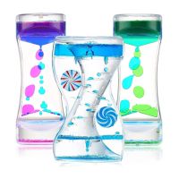 Wheel Windmill Liquid Motion Hourglass Sand Timer Relief Stress Toy Supplies For Children Living Room Decorations Accessories