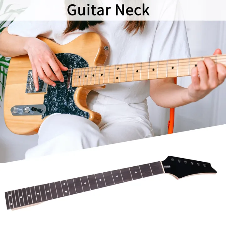 24-frets-new-replacement-maple-neck-rosewood-fretboard-fingerboard-for-electric-guitar-black