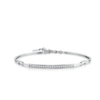 กำไลเพชร Classic Bar Pave Bangle (GC021)