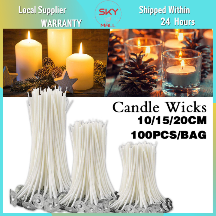 Candle Wicks Cotton Waxed Wick  Candle Wicks Smokeless Cotton