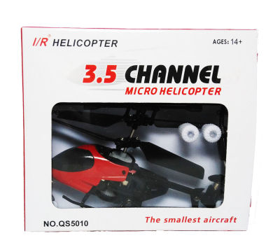 เฮลิคอปเตอร์จิ๋ว บังคับวิทยุ 3.5 แชลแนล สีแดง Red Micro Helicopter Remote Control 3.5 Channel
