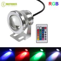 10W 12V Underwater Led 1000LM Pool Lamp Lights 16 Change 24key Controller