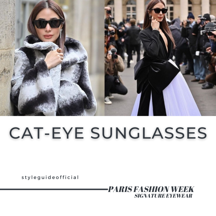 Heart Evangelista's YSL Cat Eye Sunglasses at Paris Fashion Week