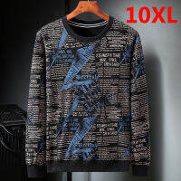 Plus ขนาด10XL เสื้อผู้ชาย Streetwear Casual Pullover Oversize เสื้อกันหนาวขนาดใหญ่9XL 10XL เสื้อผ้าชายฤดูใบไม้ร่วง2020 HX480