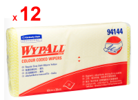 WYPALL แผ่นเช็ดทำความสะอาด ไวป์ออลล์ ฟูดเซอร์วิส ไวเปอร์ รหัสสินค้า 94144 สีเหลือง สินค้าคิมเบอร์ลี่ย์-คล๊าค โปรเฟสชั่นแนล 12 ห่อ ห่อละ 20 แผ่น